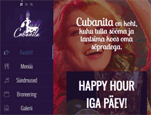 Tablet Screenshot of cubanita.ee